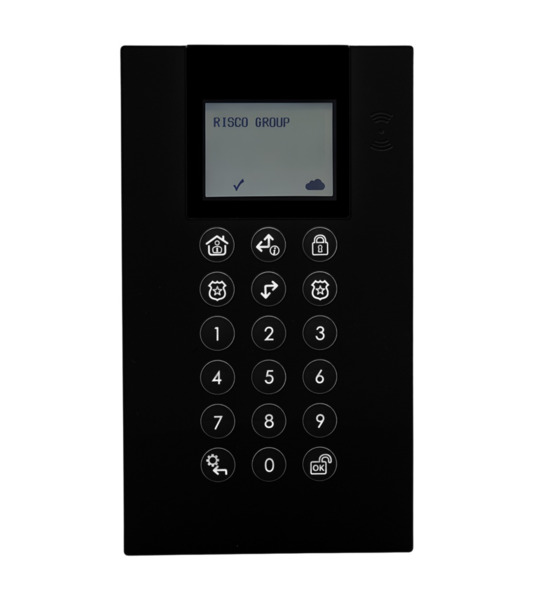 RISCO RW432KPP8B2A Teclado Panda inalámbrico bidireccional de Grado 2 para LightSYS+/Air con lector de proximidad 13,56MHz para (1)