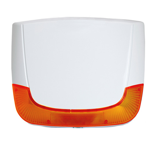 RISCO RWS401A8000B Sirena Exterior Lumin8 Vía Radio Bidireccional Autónoma Lente Ámbar RISCO