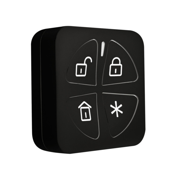 RISCO RWX332KF8BLB Mando Panda vía radio bidireccional de 4 botones de Grado 2 Color Negro (1)