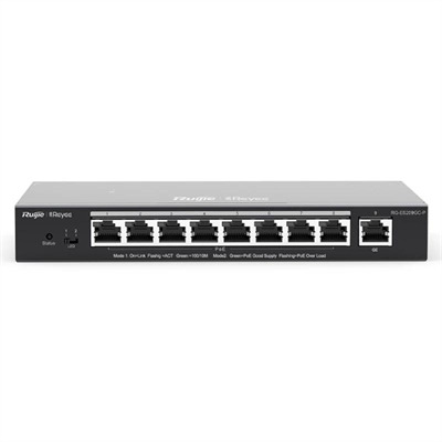 Ruijie Switch 9xGb RJ45 (8 PoE/POE+) 120W Steel