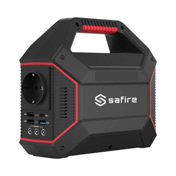 SAFIRE BATP100W-LI155WH Batería recargable de lítio - Gran capacidad 155Wh - 1 salida AC 220V - 3 salidas 9~12V DC - 4 salidas U (1)