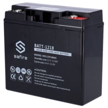 SAFIRE BATT-1218 Batería recargable - Tecnología plomo ácido AGM - Voltaje 12 V - Capacidad 18 Ah - 168 x 181 x 77 mm / 5600 g -