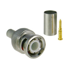 SAFIRE CON110 Conector SAFIRE - BNC para crimpar - Compatible con Microcoaxial - 25 mm (Fo) - 10 mm (An) - 5 g