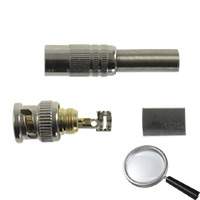 SAFIRE CON116 Conector SAFIRE - BNC para soldar - Adaptado a RG59 - Incluye termoretráctil - Carcasa protectora - Conexión óptim (2)