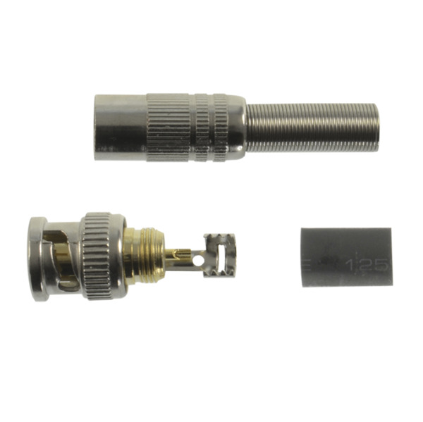 SAFIRE CON116 Conector SAFIRE - BNC para soldar - Adaptado a RG59 - Incluye termoretráctil - Carcasa protectora - Conexión óptim (1)