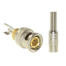 SAFIRE CON116 Conector SAFIRE - BNC para soldar - Adaptado a RG59 - Incluye termoretráctil - Carcasa protectora - Conexión óptim