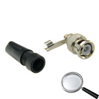 SAFIRE CON120 Conector SAFIRE - BNC para atornillar - Compatible con cualquier cable - Universal, no necesita crimpadora - Sólo (2)