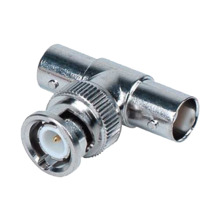 SAFIRE CON250 Conector SAFIRE derivador tipo &quot;T&quot; - BNC macho - 2 BNC hembra - 30 mm (Fo) - 10 mm (An) - 10 g