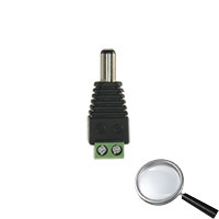 SAFIRE CON280 Safire - Conector DC macho - Salida +/ de 2 terminales - 38 mm (Fo) - 13 mm (An) - 5 g (2)