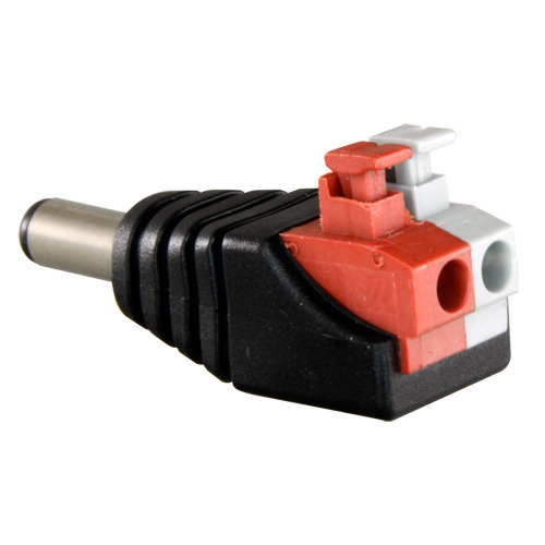 SAFIRE CON280A Safire - Conector DC macho de fácil conexionado - Salida +/ de 2 terminales - 38 mm (Fo) - 13 mm (An) - 5 g