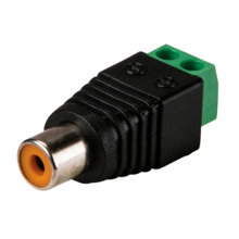 SAFIRE CON296 Conector - RCA hembra - Salida +/ de 2 terminales - 36 mm (Fo) - 13 mm (An) - 7 g