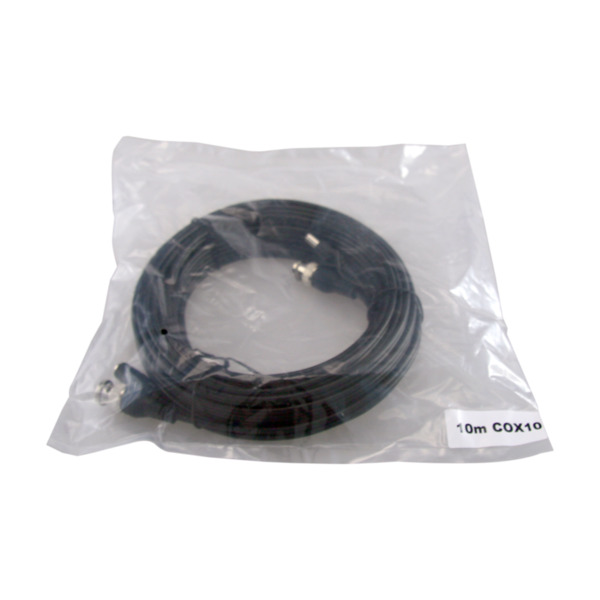 SAFIRE COX10 Cable combinado RG59 + DC - Conector BNC - 10 metros - Vídeo - Alimentación - Bajas pérdidas (1)
