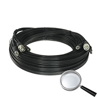 SAFIRE COX20A Cable combinado RG59 + Audio + DC - Mini RG59 con conector BNC - Cable de Audio mediante RCA - Cable de alimentaci (2)