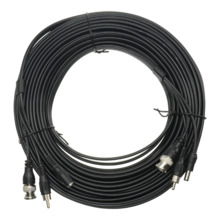 SAFIRE COX20A Cable combinado RG59 + Audio + DC - Mini RG59 con conector BNC - Cable de Audio mediante RCA - Cable de alimentaci