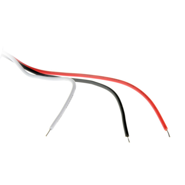 SAFIRE MIC02 Micrófono externo - Conector en terminal por cable - Power + (Rojo), Power (Negro) - Audio (Blanco) - Alimentación (3)