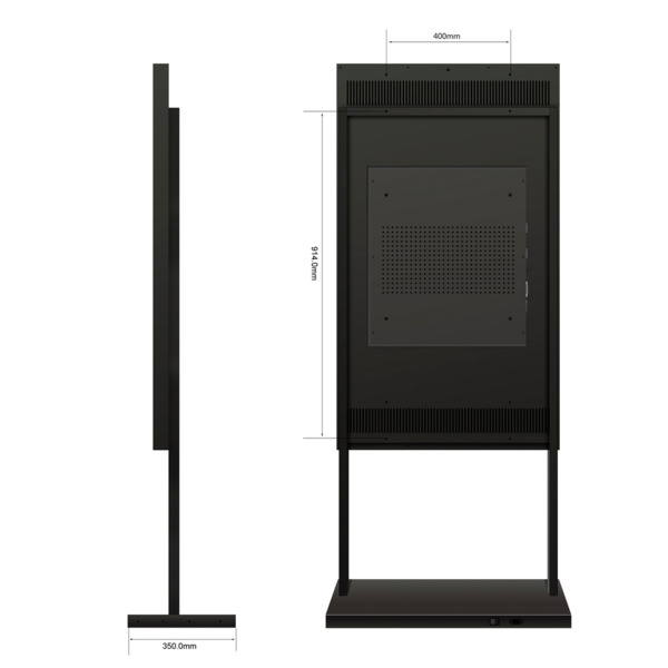 SAFIRE SF-49WF-FB Soporte a suelo  - Compatible con SF-49WF50-FHD - Distancia a suelo 702mm (7)