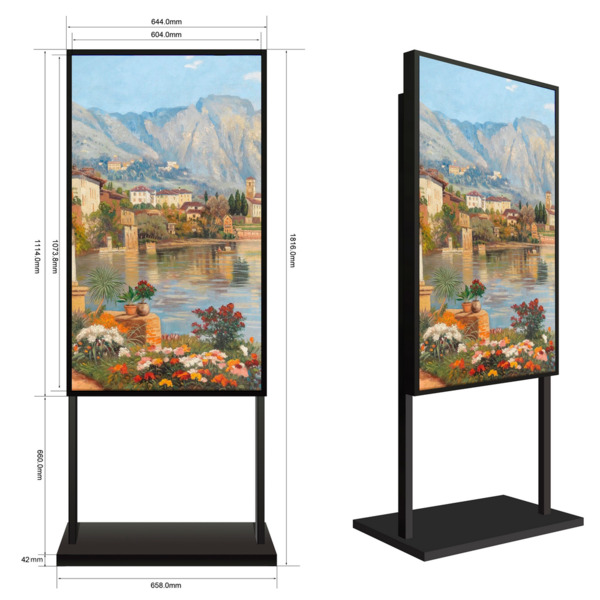 SAFIRE SF-49WF-FB Soporte a suelo  - Compatible con SF-49WF50-FHD - Distancia a suelo 702mm (5)