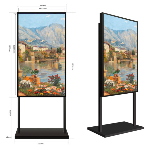 SAFIRE SF-55WF-FB Soporte de peana - Compatible con SF-55WF50-4K - Altura 1.825 mm (con monitor) (5)