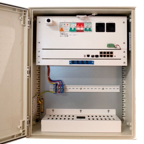 SAFIRE SF-BOX08ECO-BMS-IP55 Armario de poliéster SMC - Diferencial, magnetotérmico y SPD - Dimensiones exteriores 60x50x23cm
 - (3)