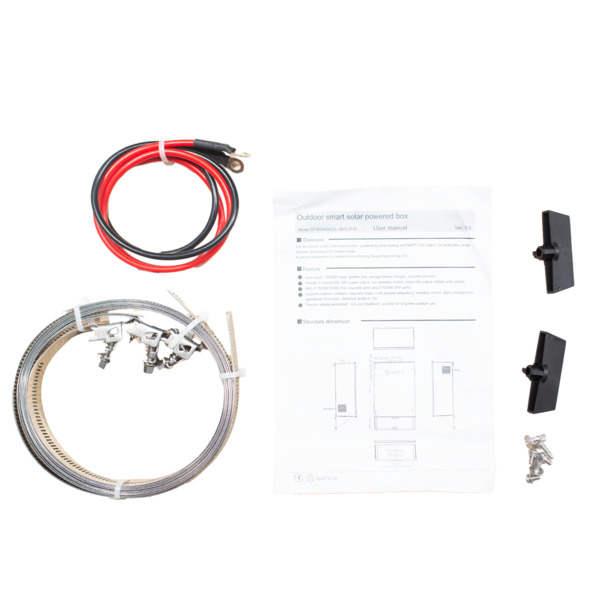 SAFIRE SF-BOX08SOL-BMS-IP55 Armario de poliéster carga rápida Solar - Magnetotérmico y SPD - Dimensiones exteriores 80x60x30cm - (7)