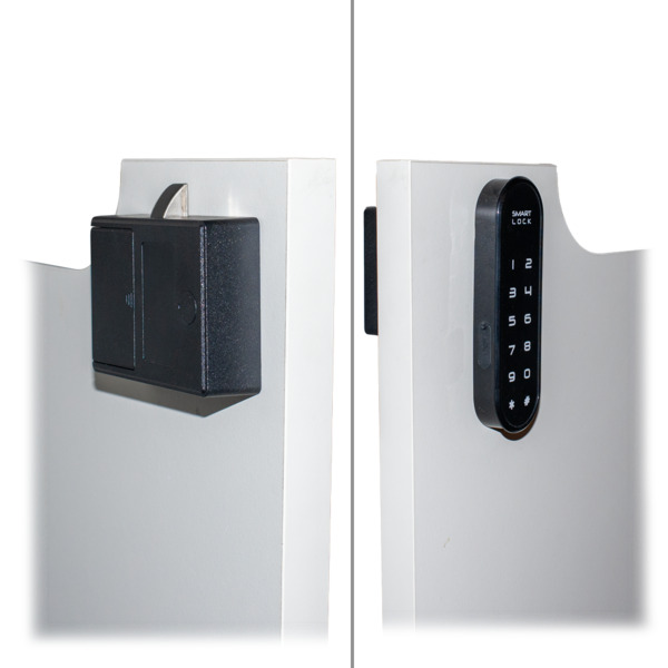 SAFIRE SF-CABINETLOCK-FK-PUBLIC Cerradura inteligente para taquillas - Identificación por huella o contraseña - Alimentación 4 x (7)