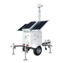 SAFIRE SF-CCTVTRAILERPR07-2520WH Trailer de alimentación autónoma para CCTV - Panel solar de 3x120W - Batería Litio LiFePo 2520W