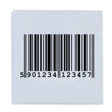 SAFIRE SF-EASTAG-RF-SOFT Protección electrónica antihurto EAS - RF 8.2 MHz - Etiqueta blanda con pegatina y código de barras - D