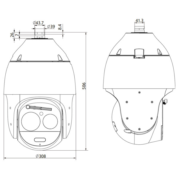 SAFIRE SF-IPSD63ITA-4Y-L500 SAFIRE Domo motorizado  - 1/1.8&quot; Progressive Scan CMOS - Zoom óptico 63X e iluminación Laser ha (9)
