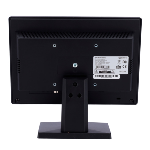 SAFIRE SF-MNT10BNC Monitor SAFIRE LED 10&quot; - Diseñado para videovigilancia - Formato 16:10 - VGA, HDMI, BNC loop y Audio - R (1)