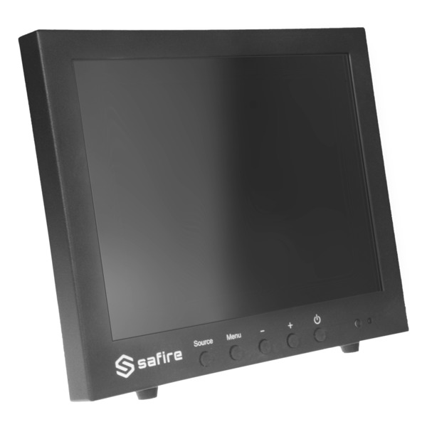 SAFIRE SF-MNT10BNC-XGA Monitor SAFIRE LED 10&quot; - Diseñado para videovigilancia - Formato 4:3 - VGA, HDMI, BNC loop y Audio - (7)