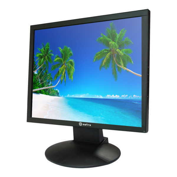 SAFIRE SF-MNT19-BNC Monitor SAFIRE LED 19" - Diseñado para videovigilancia 24/7 - HDMI, VGA, BNC y Audio - Resolución 1280x