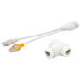 SAFIRE SF-POE-DUAL-SINGLE-RJ45 Combinador y separador PoE RJ45 - Para cámaras IP  - Color blanco (2)