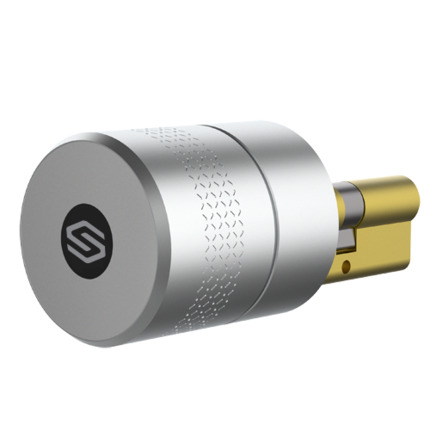 Comprar SAFIRE SF-SMARTLOCK-BT Cerradura inteligente Bluetooth Safire - Cilindro motorizado europeo 35x35 mm - Usuarios invitados sin estar próximo - Viviendas vacías, familiares y alquiler - Llave física para apertura manual - App gratuita Cloud Smart L
