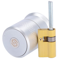 SAFIRE SF-SMARTLOCK-BT-PRO Cerradura inteligente Bluetooth - Cilindro ajustable motorizado europeo - Usuarios invitados sin esta