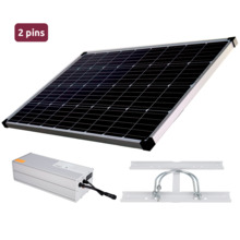 SAFIRE SF-SOLARKIT-BATT-1280WH-2PINS Sistema de alimentación autónoma para CCTV - Panel solar de 200W - Batería Litio LiFePo4 12