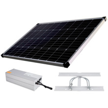 SAFIRE SF-SOLARKIT-BATT-1280WH Sistema de alimentación autónoma para CCTV - Panel solar de 200W - Batería Litio LiFePo4 1280Wh (