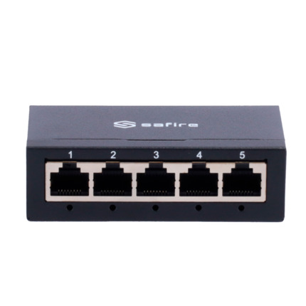 Comprar SAFIRE SF-SW05-G-M Switch de sobremesa - 5 puertos Gigabit - Velocidad 10/100/1000 Mbps - Plug & Play - Tecnología de ahorro de energía - Carcasa de metal