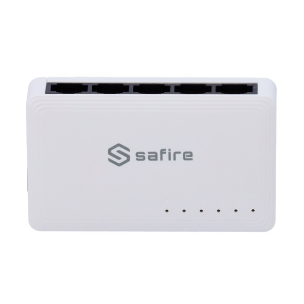 SAFIRE SF-SW05-G Safire - Switch de sobremesa - 5 puertos Gigabit - Velocidad 10/100/1000 Mbps - Plug &amp; Play - Tecnología de (3)