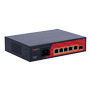 SAFIRE SF-SW0604HIPOE-GF-65 Safire Switch Hi-PoE - 4 puertos PoE + 1 Uplink RJ45 + 1 Uplink SFP - Velocidad de puertos Gigabit 1 (2)