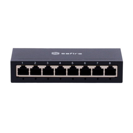 Comprar SAFIRE SF-SW08-G-M Safire Switch de sobremesa  - 8 puertos Gigabit - Velocidad 10/100/1000 Mbps - Plug & Play - Tecnología de ahorro de energía - Carcasa de metal