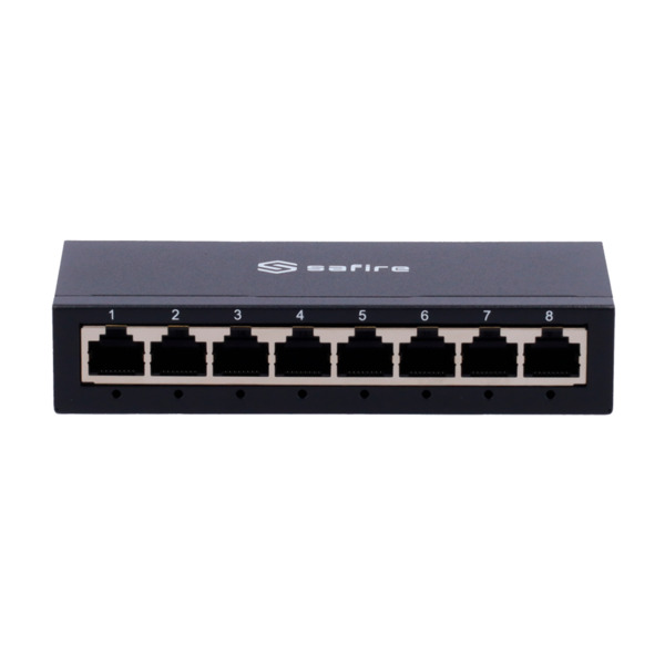 SAFIRE SF-SW08-G-M Safire Switch de sobremesa - 8 puertos Gigabit - Velocidad 10/100/1000 Mbps - Plug & Play - Tecnología d