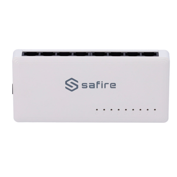 SAFIRE SF-SW08-G Safire - Switch de sobremesa - 8 puertos Gigabit - Velocidad 10/100/1000 Mbps - Plug &amp; Play - Tecnología de (3)