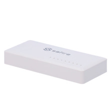 SAFIRE SF-SW08-G Safire - Switch de sobremesa - 8 puertos Gigabit - Velocidad 10/100/1000 Mbps - Plug &amp; Play - Tecnología de