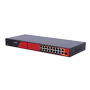 SAFIRE SF-SW1916HIPOE-HF-300 Safire Switch Hi-PoE - 16 Puertos PoE + 2 Uplink RJ45 + 1 Uplink SFP - Hibrido 15x10/100Mbps + 4x10 (4)