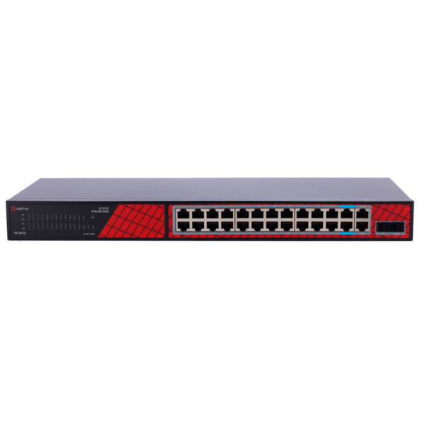 SAFIRE SF-SW2824HIPOE-GF-300 Safire Switch Hi-PoE - 24 puertos + 2 SFP Uplink + 2 Uplink RJ45 - Velocidad de puertos Gigabit 10/ (1)