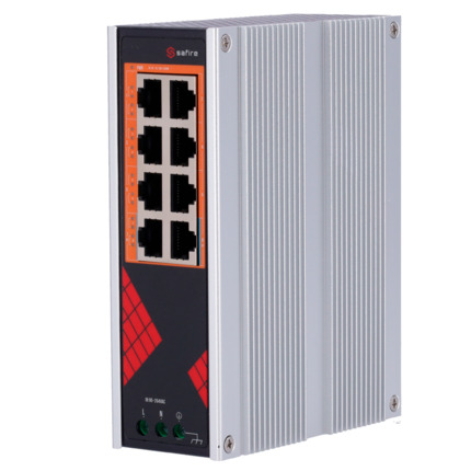 Comprar SAFIRE SF-SWI08HIPOE-G-AC-130-DIN Safire Switch Industrial Alimentación AC 90~264V - 8 puertos Gigabit 10/100/1000Mbps - 6 Puertos PoE+ 30W + 2 Puertos Hi-PoE 60W - PoE Watchdog - Hasta 130W Potencia PoE total - Instalación carril DIN