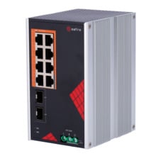 SAFIRE SF-SWI1008HIPOE-GF-AC-130-DIN Safire Switch Industrial Alimentación AC y DC - 8 puertos Gigabit + 2 SFP Gigabit - 6 Puert