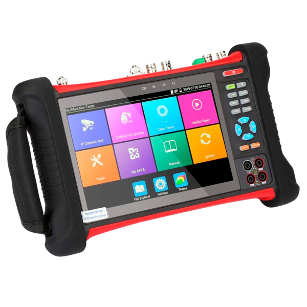 SAFIRE SF-TESTER7-5N1-4K Comprobador CCTV multifuncional - Admite cámaras HDTVI, HDCVI, AHD, CVBS e IP (4K) - Pantalla LCD color (7)