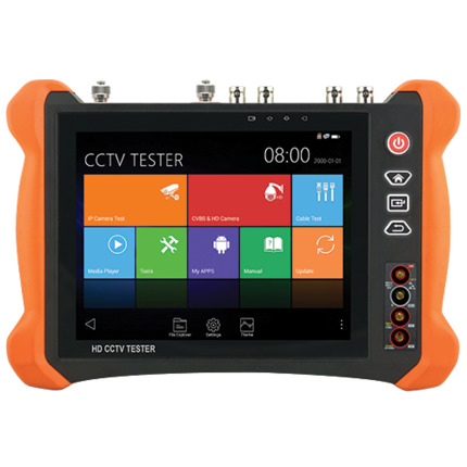 Comprar SAFIRE SF-TESTER8-5N1-4K Comprobador CCTV multifuncional - Admite cámaras HDTVI, HDCVI, AHD, CVBS e IP - Resolución de tester hasta 4K - Pantalla LCD color 8&quot; - Batería integrada de 7000mA - Localizador de cables