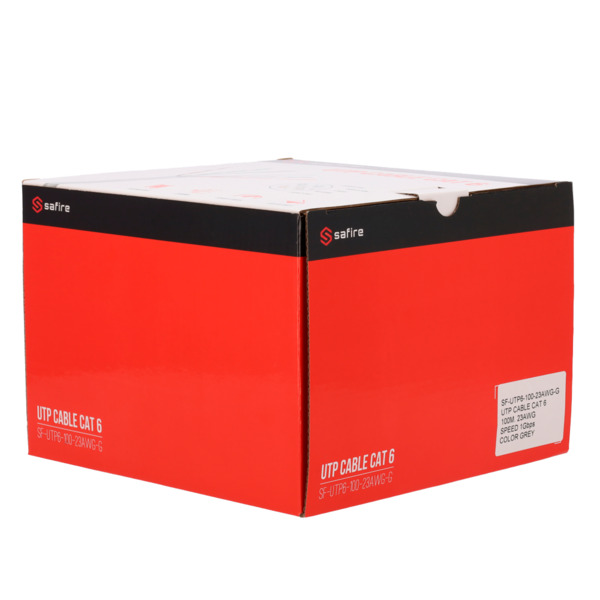 SAFIRE SF-UTP6-100-23AWG-G Safire Cable UTP categoría 6 - Conductor CCA - Diámetro 23 AWG-0,58mm - Cumple con 90m Fluke test - C (5)